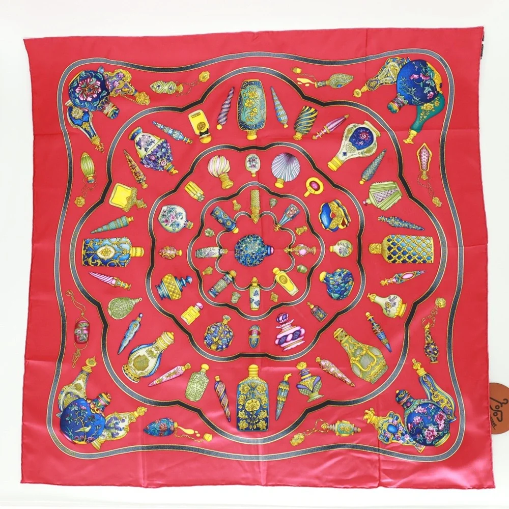 Hermès Pourvu Qu’on Ait l’Ivresse Silk Scarf Hand Rolled Edges 35”x35” Luxury - Picture 2 of 8